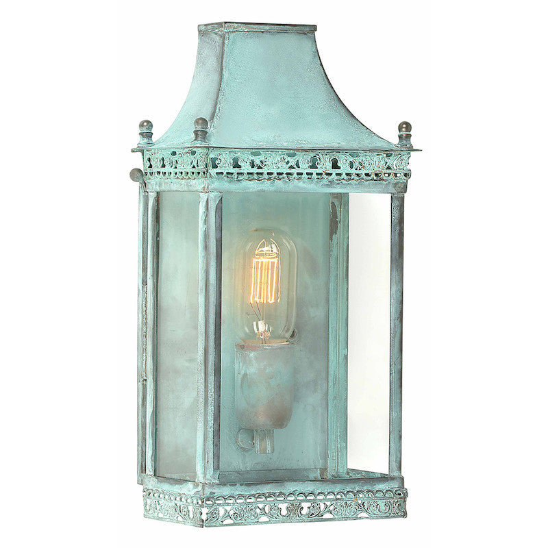 Elstead Regents Park Verdigris Finish Outdoor Wall Lantern