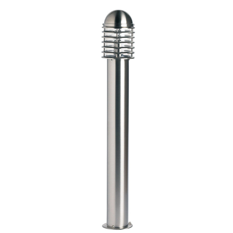 Endon Louvre Stainless Steel Finish Outdoor Bollard Light