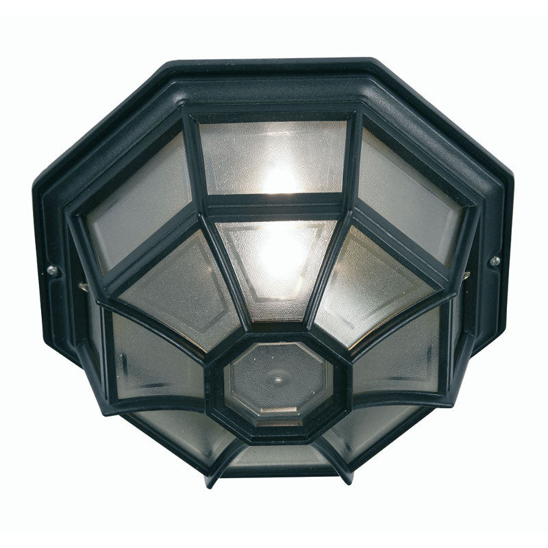 Oaks Aden Black Finish Outdoor Flush Light 140 BK by Oaks Outdoor Lighting