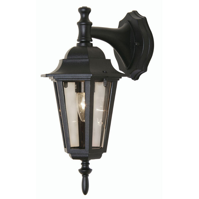 Oaks Haxby Black Finish Outdoor Downlighter Wall Light 171 DOWN BK by Oaks Outdoor Lighting