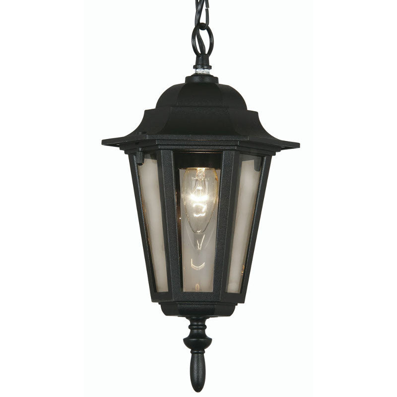 Oaks Haxby Black Finish Outdoor Pendant Light 171 CHAIN BK by Oaks Outdoor Lighting