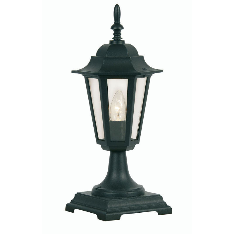 Oaks Haxby Black Finish Outdoor Pedestal Light 171 PED BK by Oaks Outdoor Lighting