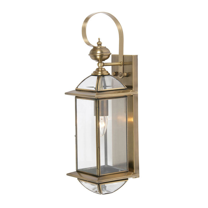 Oaks Selway Brass Finish Outdoor Wall Light 205/1 by Oaks Outdoor Lighting