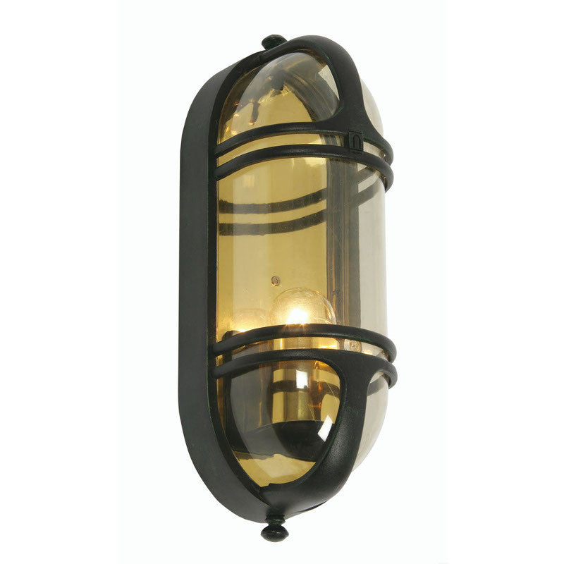 Oaks Buckley Black Finish Outdoor Wall Light 350 BK by Oaks Outdoor Lighting