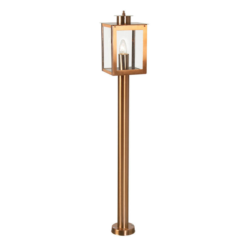 Oaks Saxton Copper Finish Outdoor Post Light 536 1M CU by Oaks Outdoor Lighting