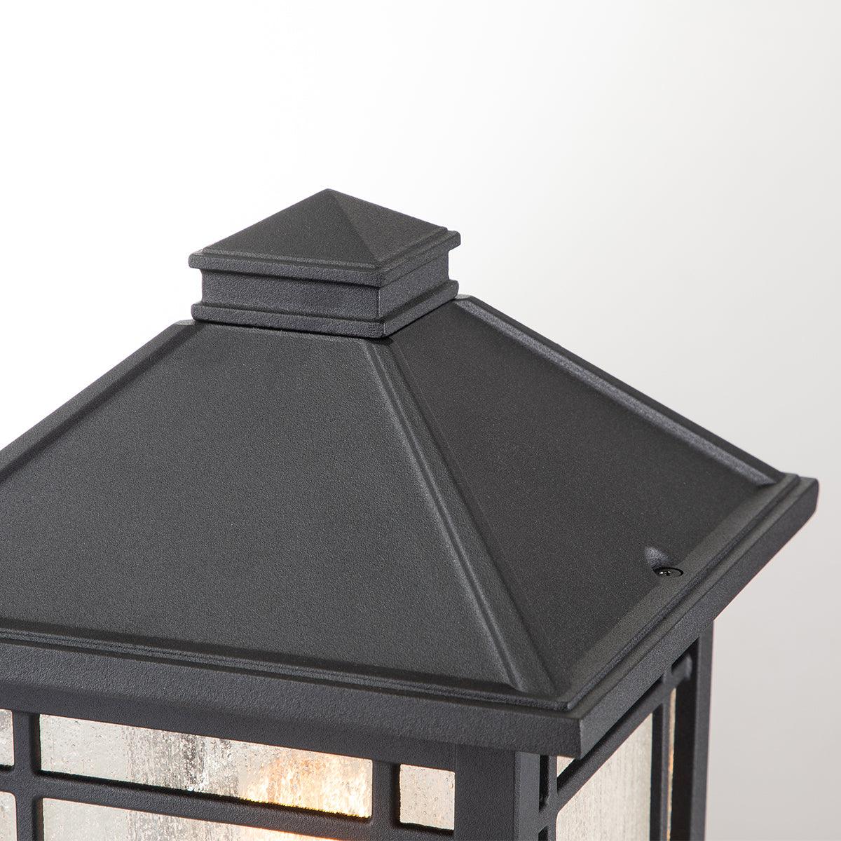 Quoizel Cedar Point 1 Light Black Outdoor Pedestal