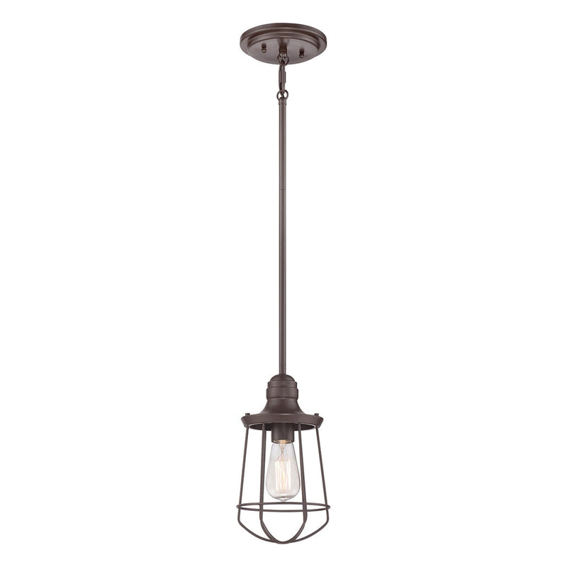 Quoizel Marine 1 Light Bronze Mini Outdoor Pendant Light