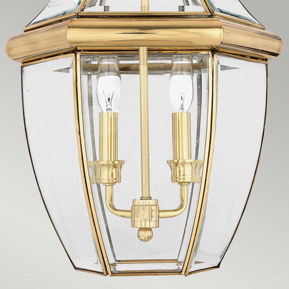 Elstead Newbury Polished Brass Large Outdoor Pendant Lantern QZ-NEWBURY8-L-PB