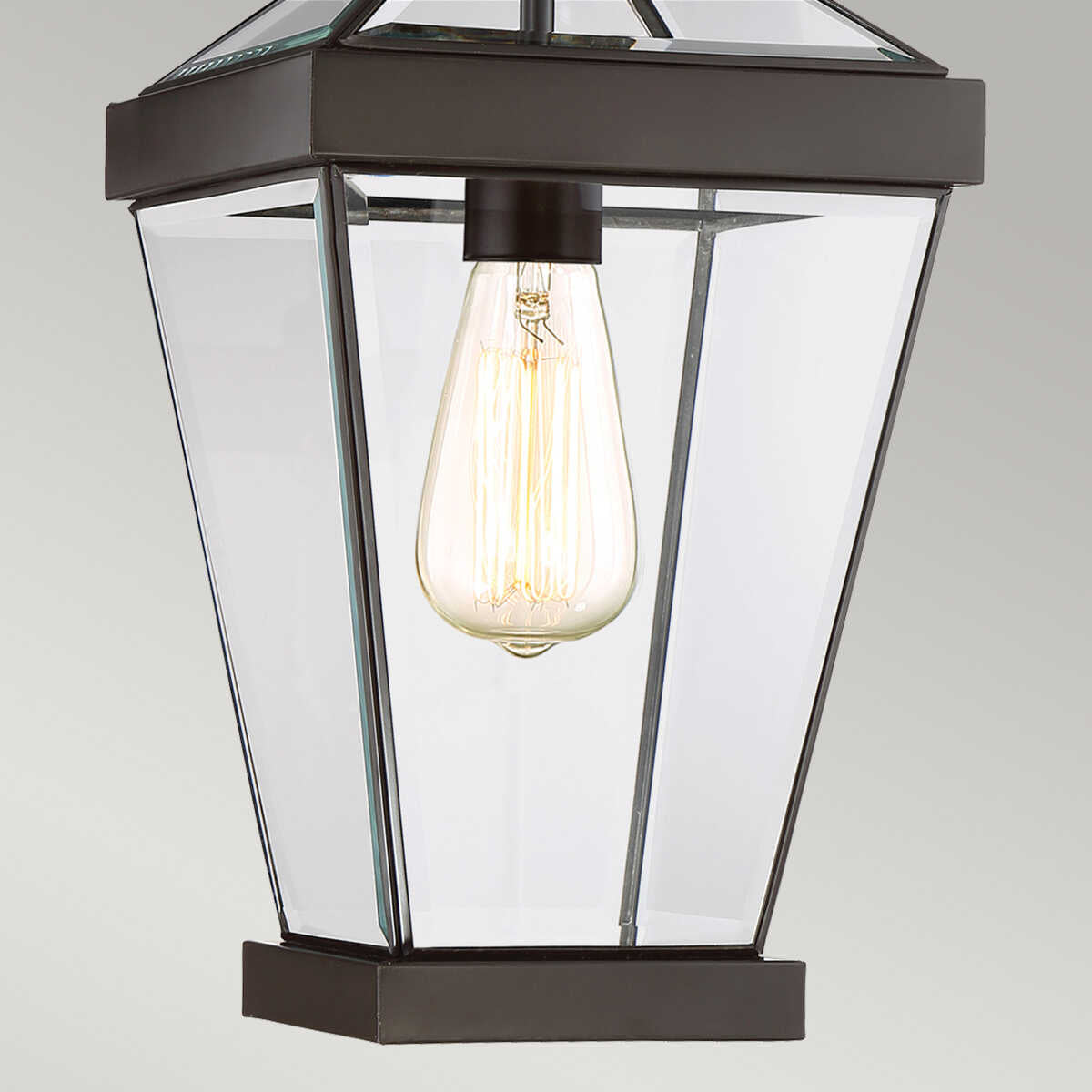 Quoizel Ravine Medium Bronze Outdoor Pendant Chain Lantern