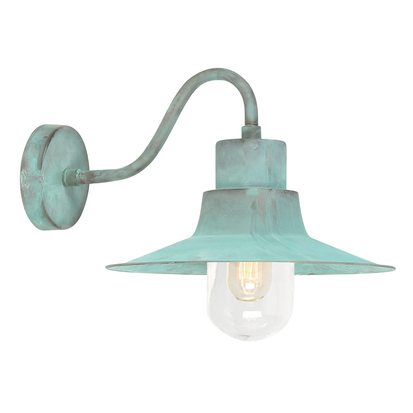 Elstead Sheldon Verdigris Finish Outdoor Wall Lantern