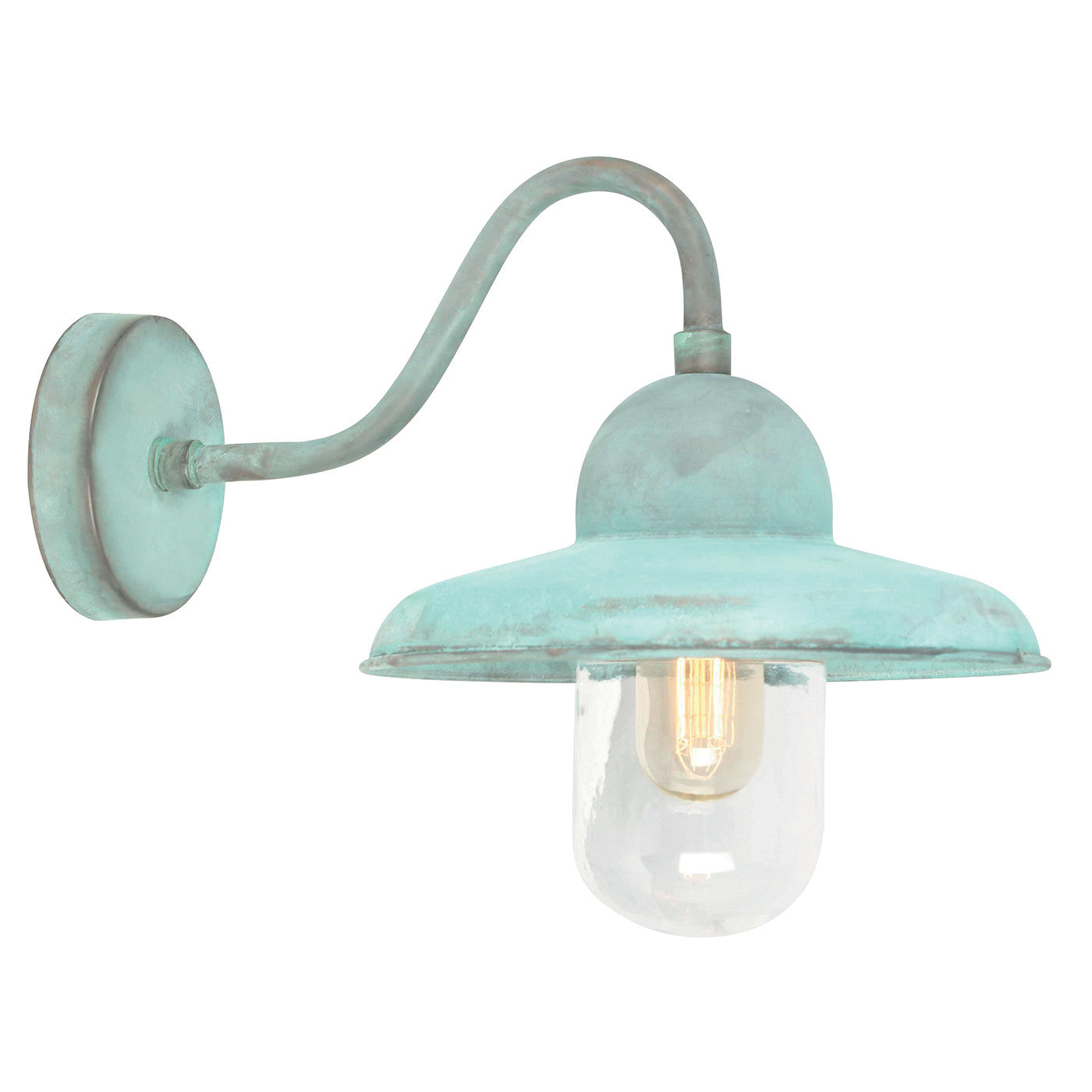 Elstead Somerton Verdigris Finish Outdoor Wall Lantern