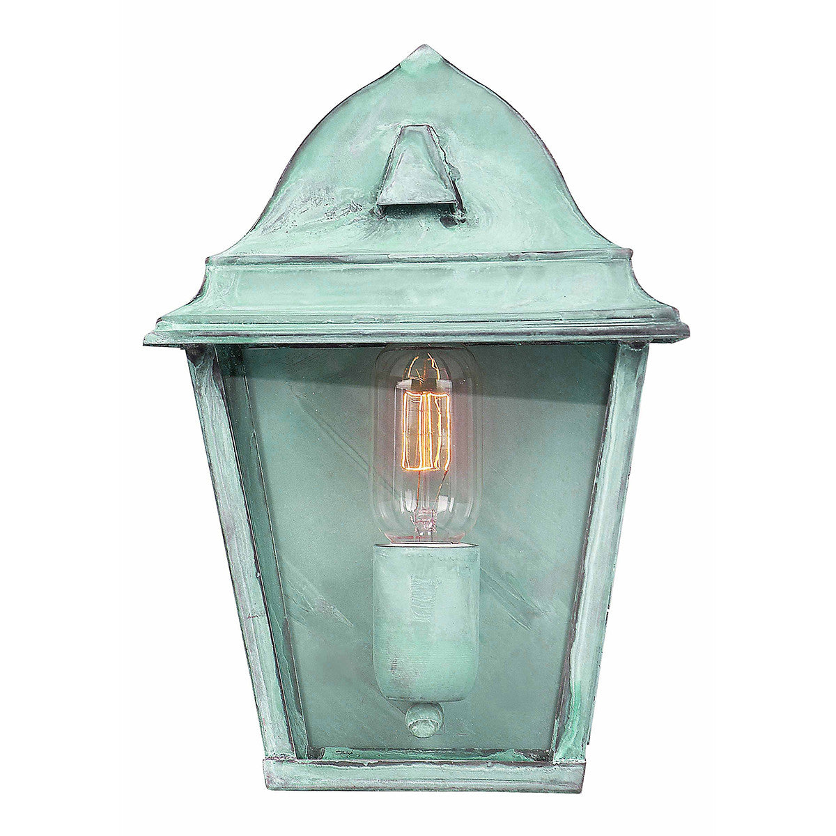 Elstead St James Verdigris Finish Outdoor Wall Lantern