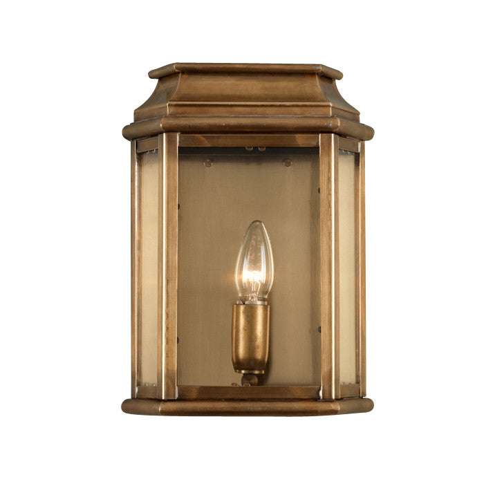 Elstead St Martins Aged Brass Finish Outdoor Wall Lantern