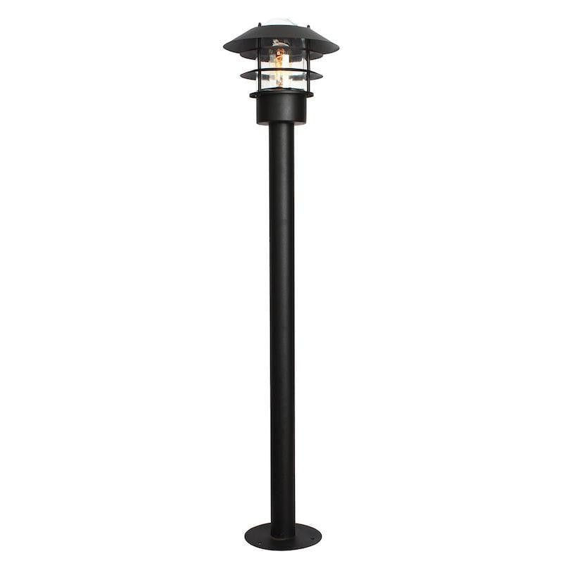 Elstead Helsingor Black Outdoor Bollard Light by Elstead Outdoor Lighting