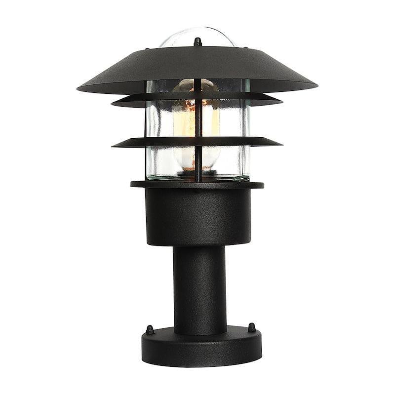 Elstead Helsingor Black Outdoor Pedestal Light by Elstead Outdoor Lighting