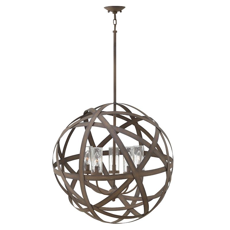 Hinkley Carson Outdoor 5 Light Pendant  by Elstead Outdoor Lighting