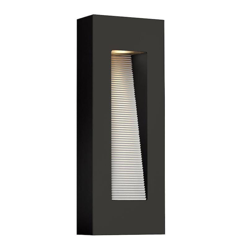 Hinkley Luna Medium Satin Black Outdoor Wall Light by Elstead Outdoor Lighting