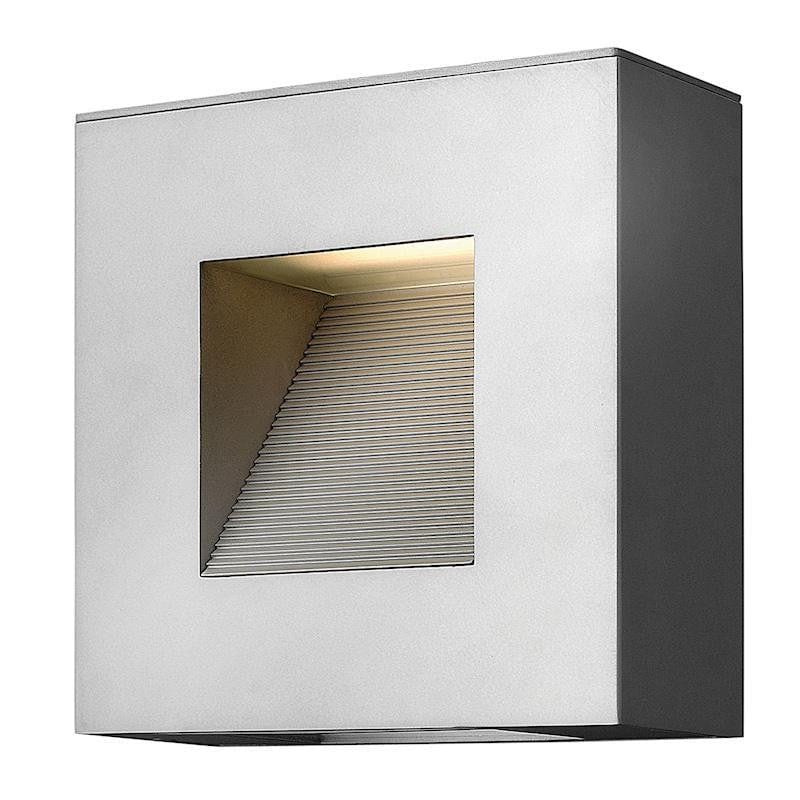 Hinkley Luna Small Titanium Outdoor Wall Light by Elstead Outdoor Lighting