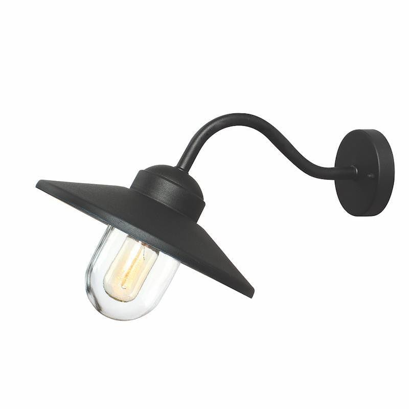 Elstead Klampenborg Black Outdoor Wall Light by Elstead Outdoor Lighting