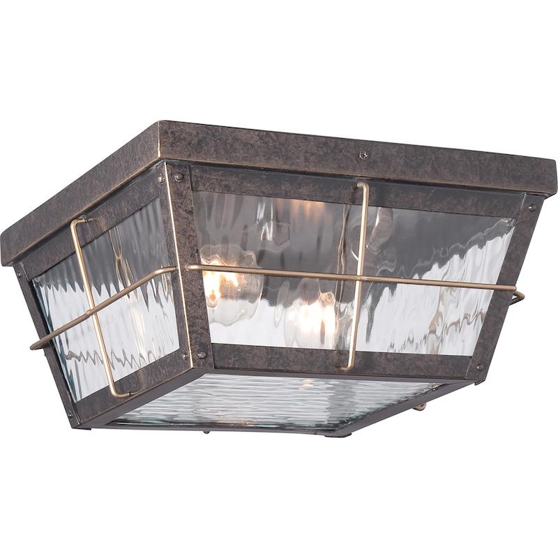 Quoizel Cortland Outdoor Flush Light by Elstead Outdoor Lighting